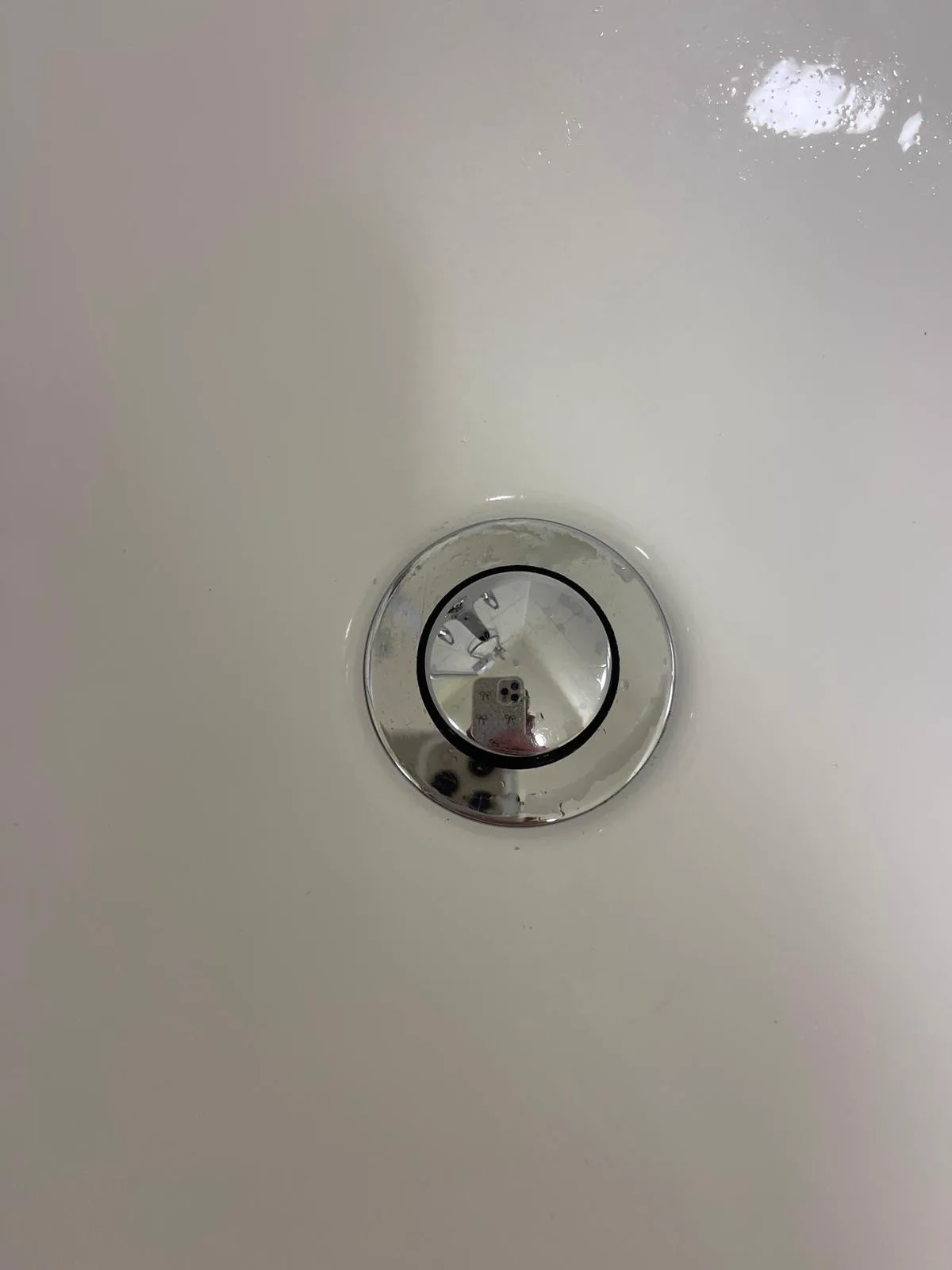 After: Bath drain cleaned