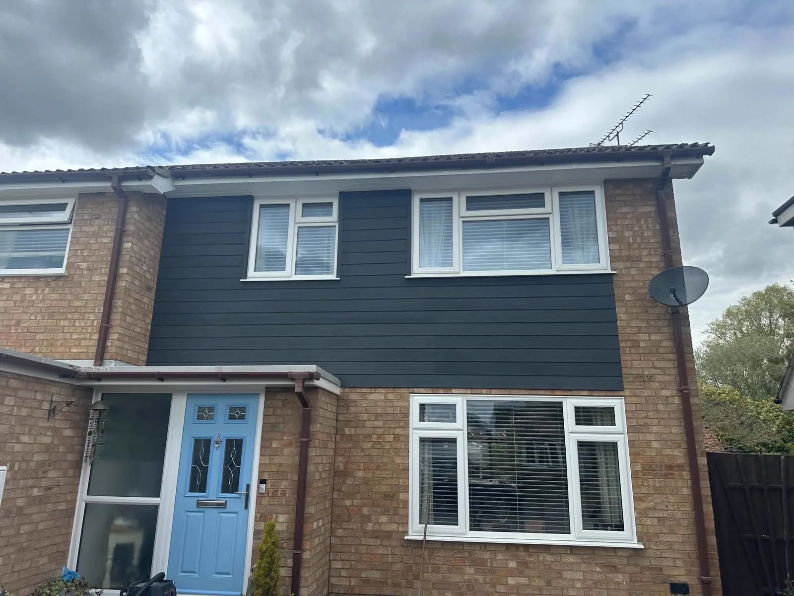 House exterior with new cladding